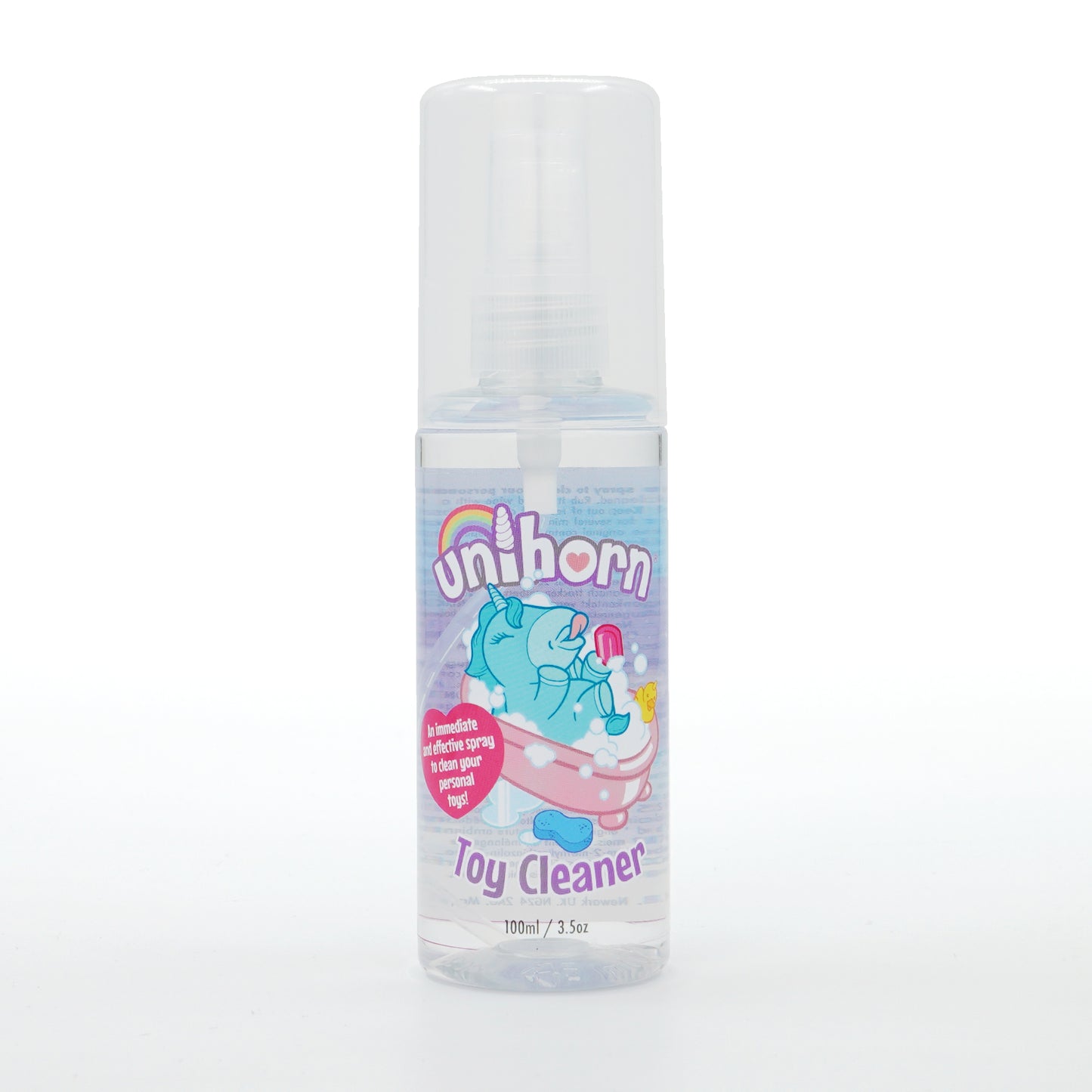 Unihorn Toy Cleaner stood on a white background