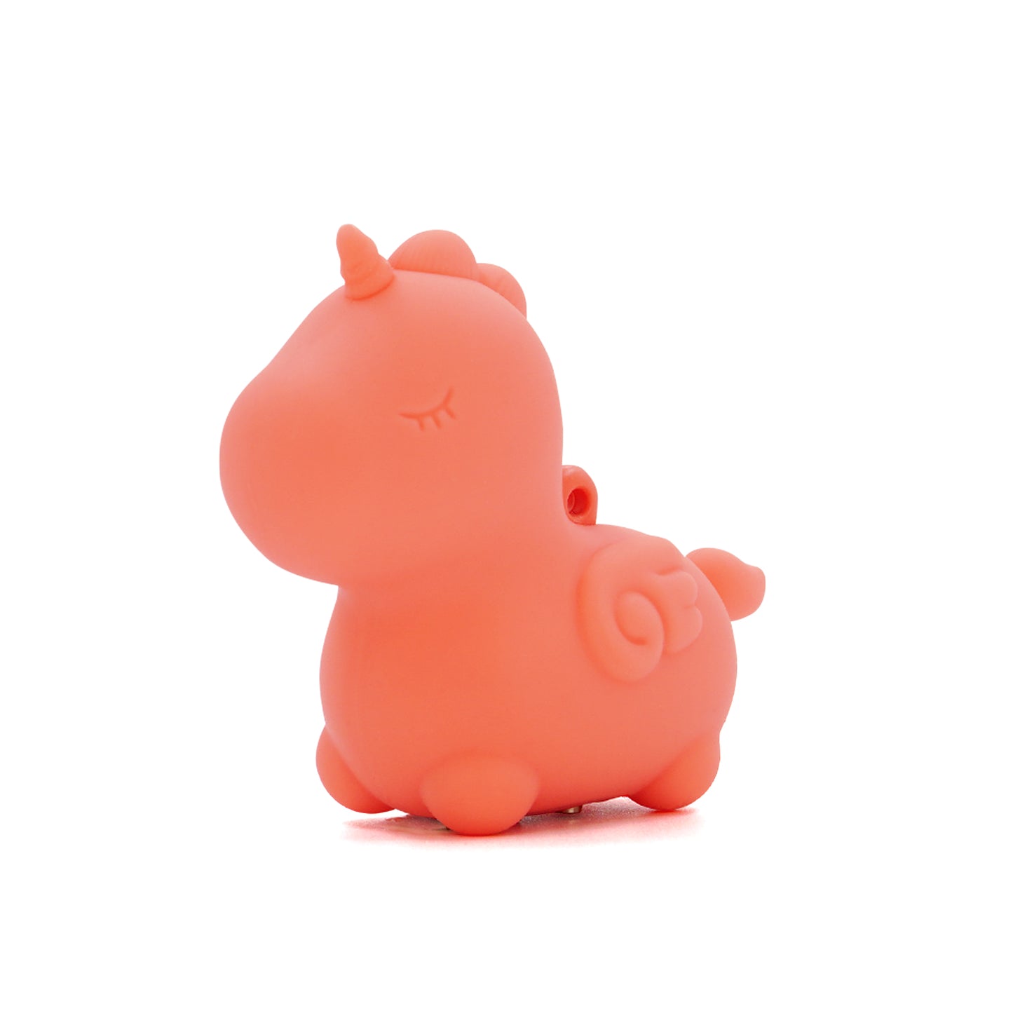 Peachy Pony mini Unihorn vibrator on a white background
