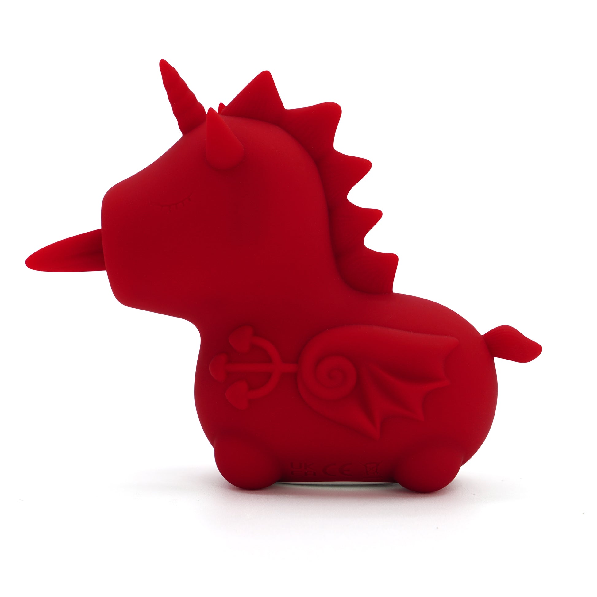 Blaze Diablo Unihorn facing left, on a white background