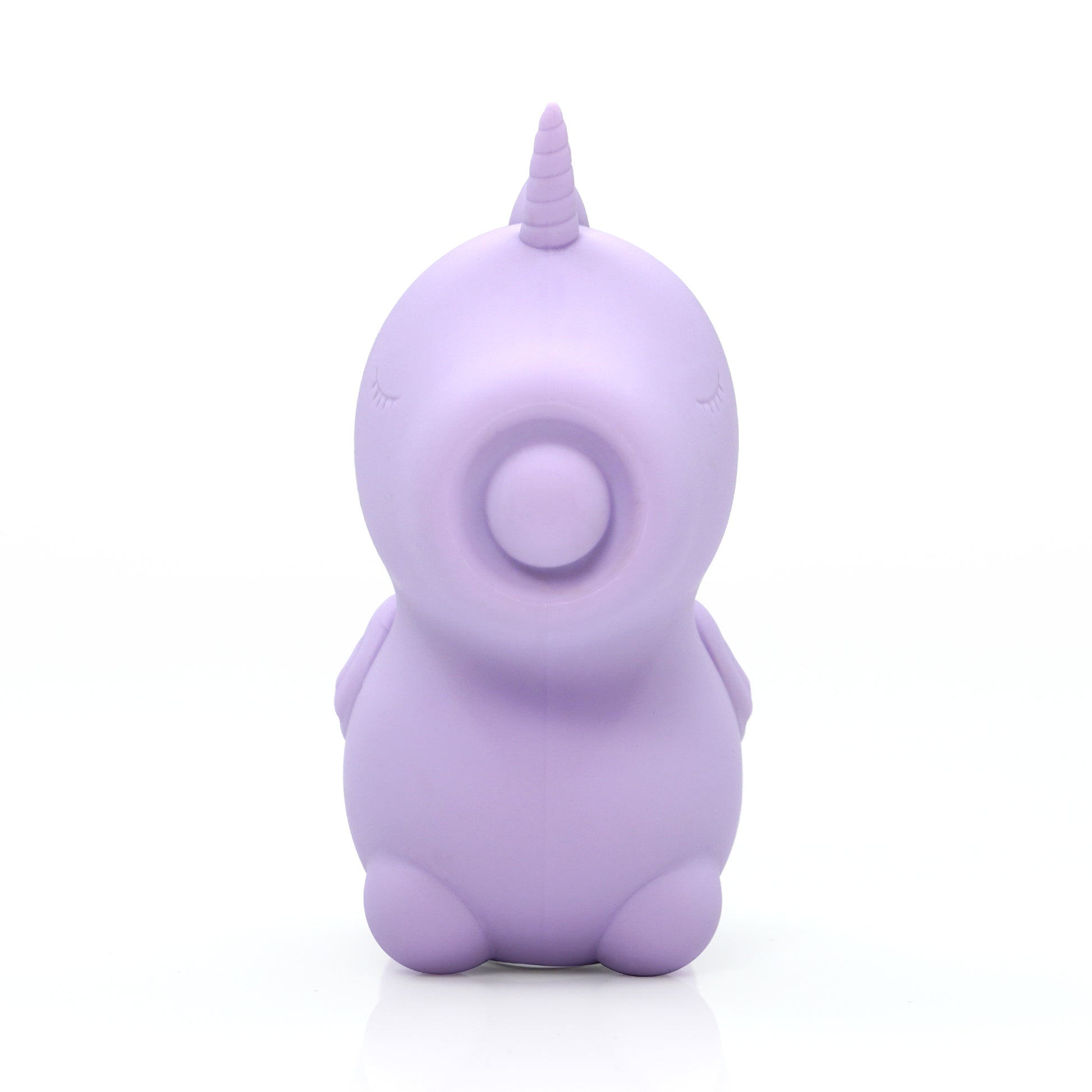 Karma Lilac Unihorn vibrator facing forward on a white background