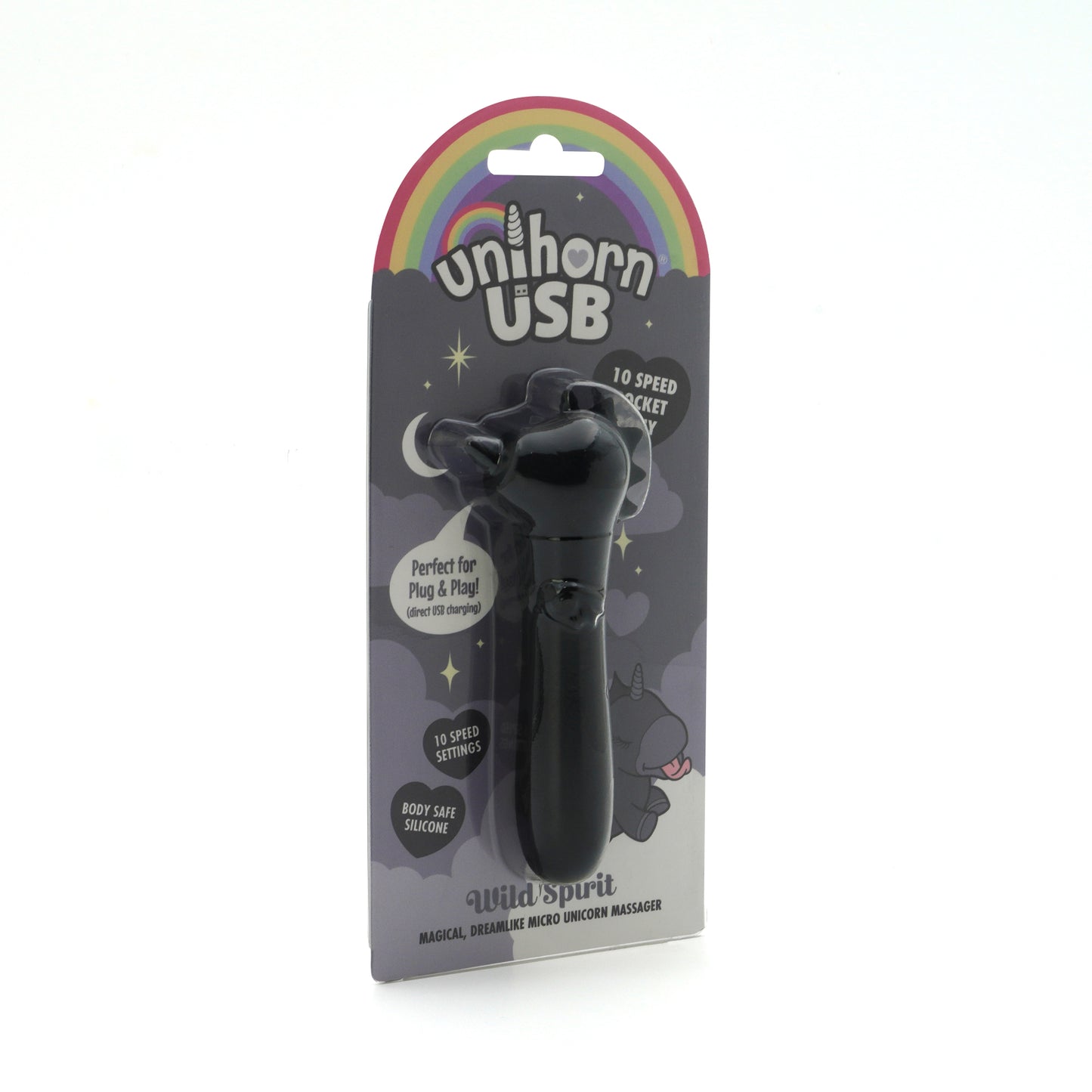 Wild Spirit USB bullet vibrator facing slightly right, on a white background