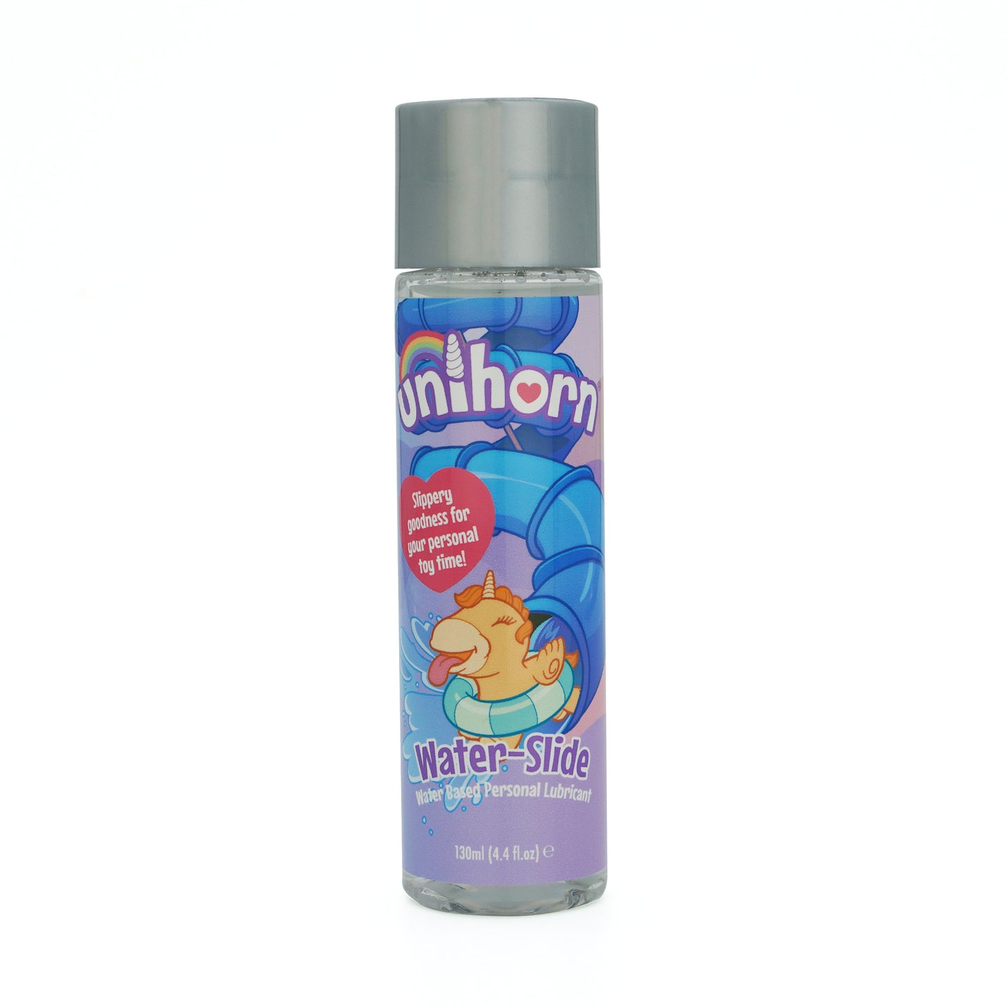 The Unihorn Water-Slide Lube bottle on a white background