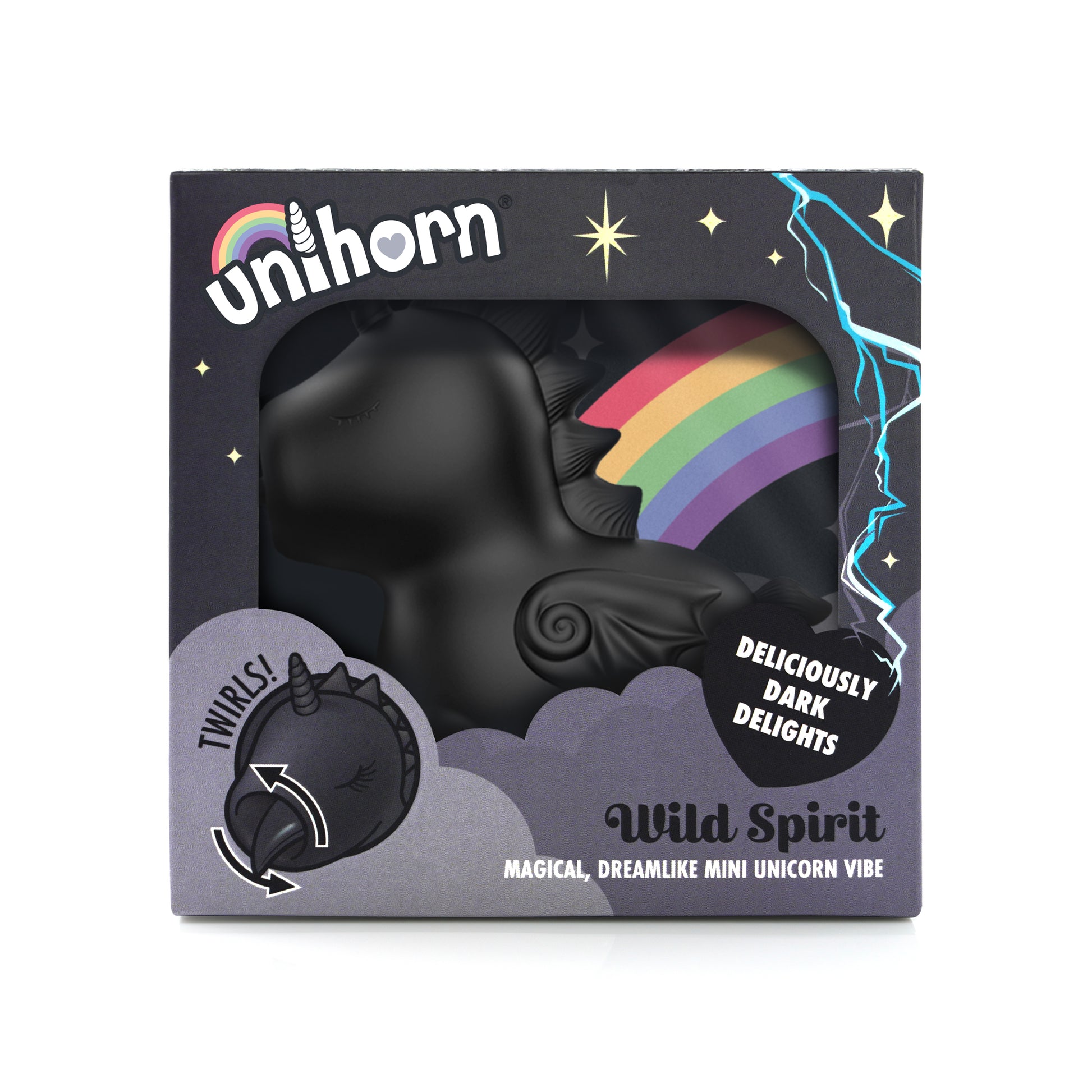 Wild Spirit Unihorn in the box on a white background