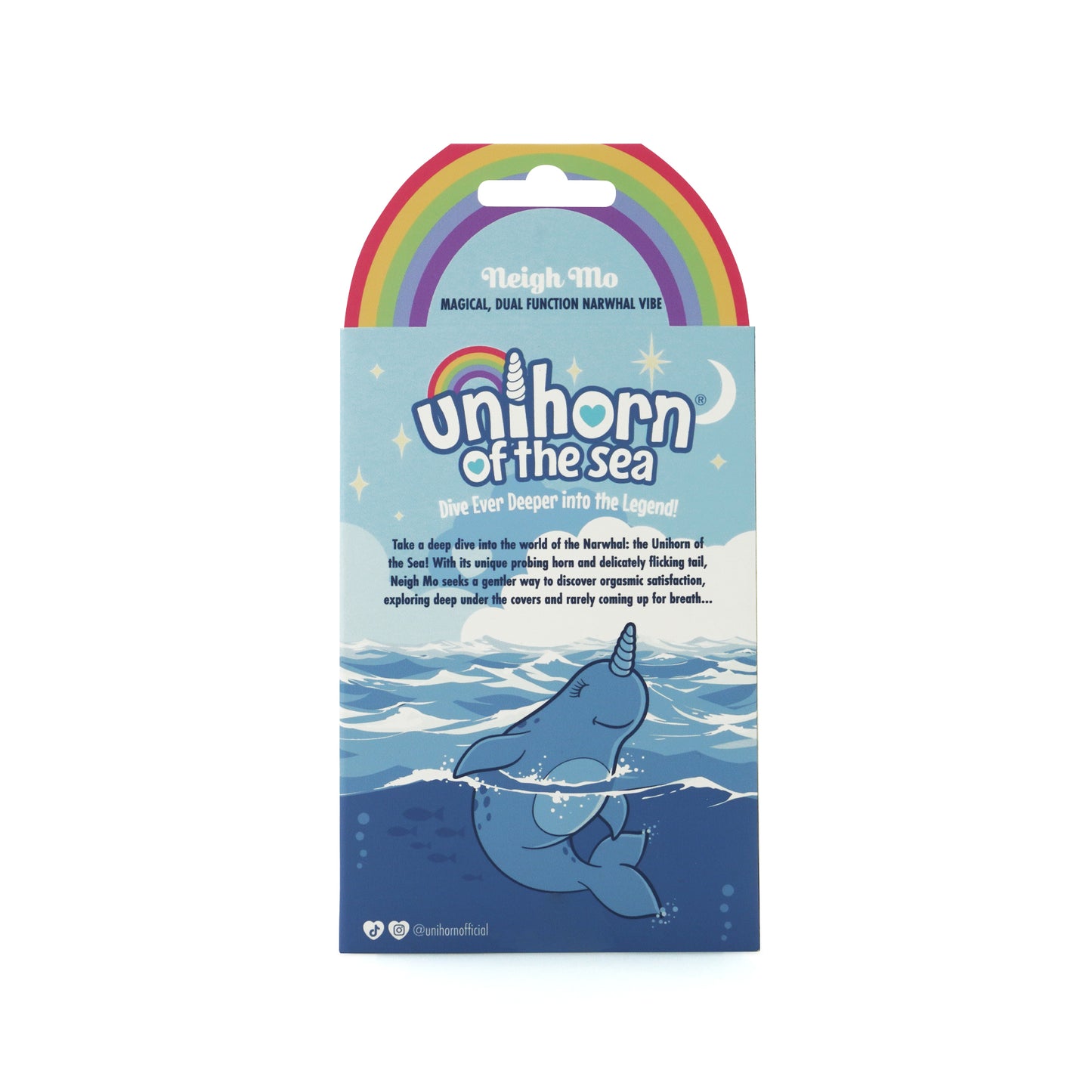 Neigh Mo Unihorn box back on a white background