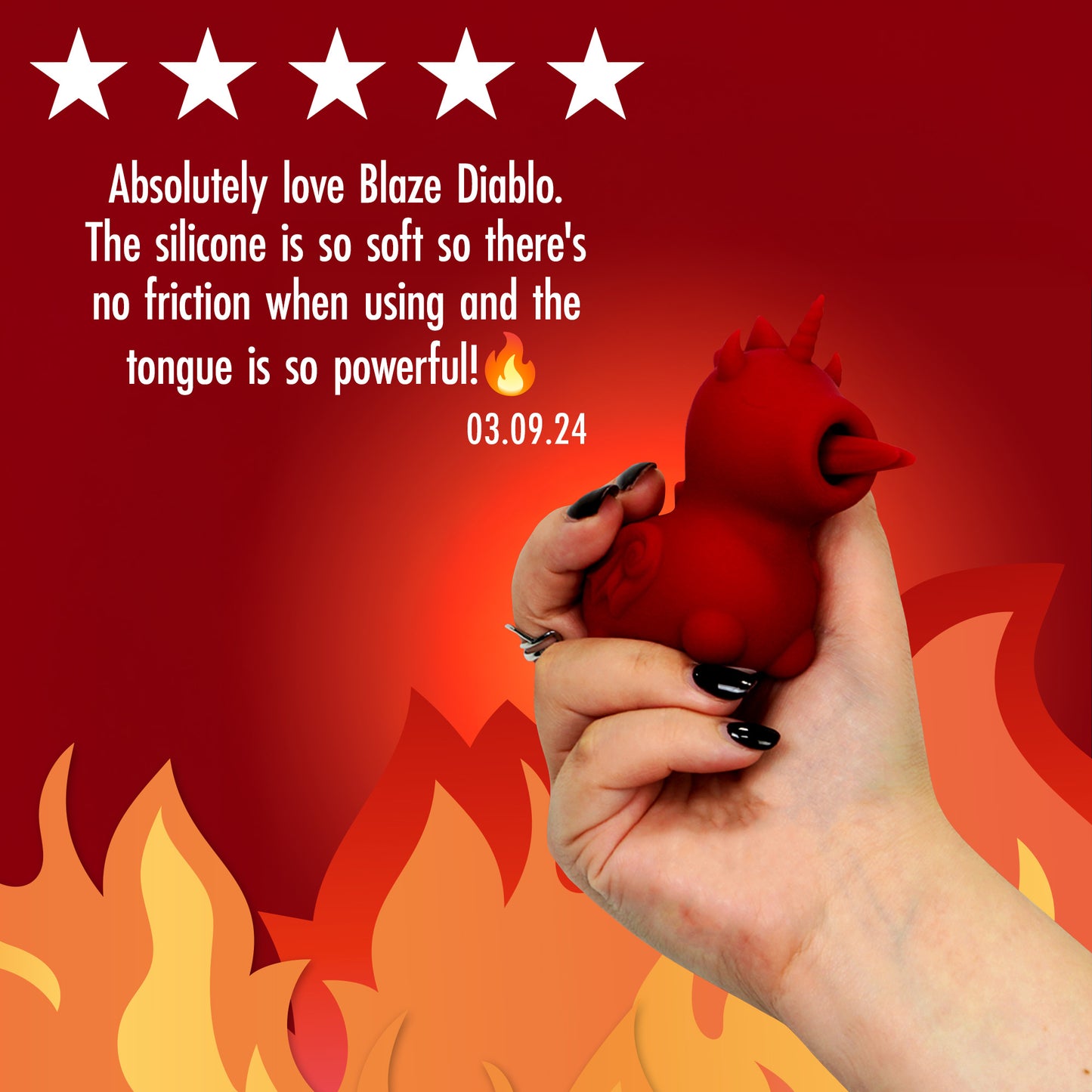 Blaze Diablo Unicorn Swishing Tongue Vibrator