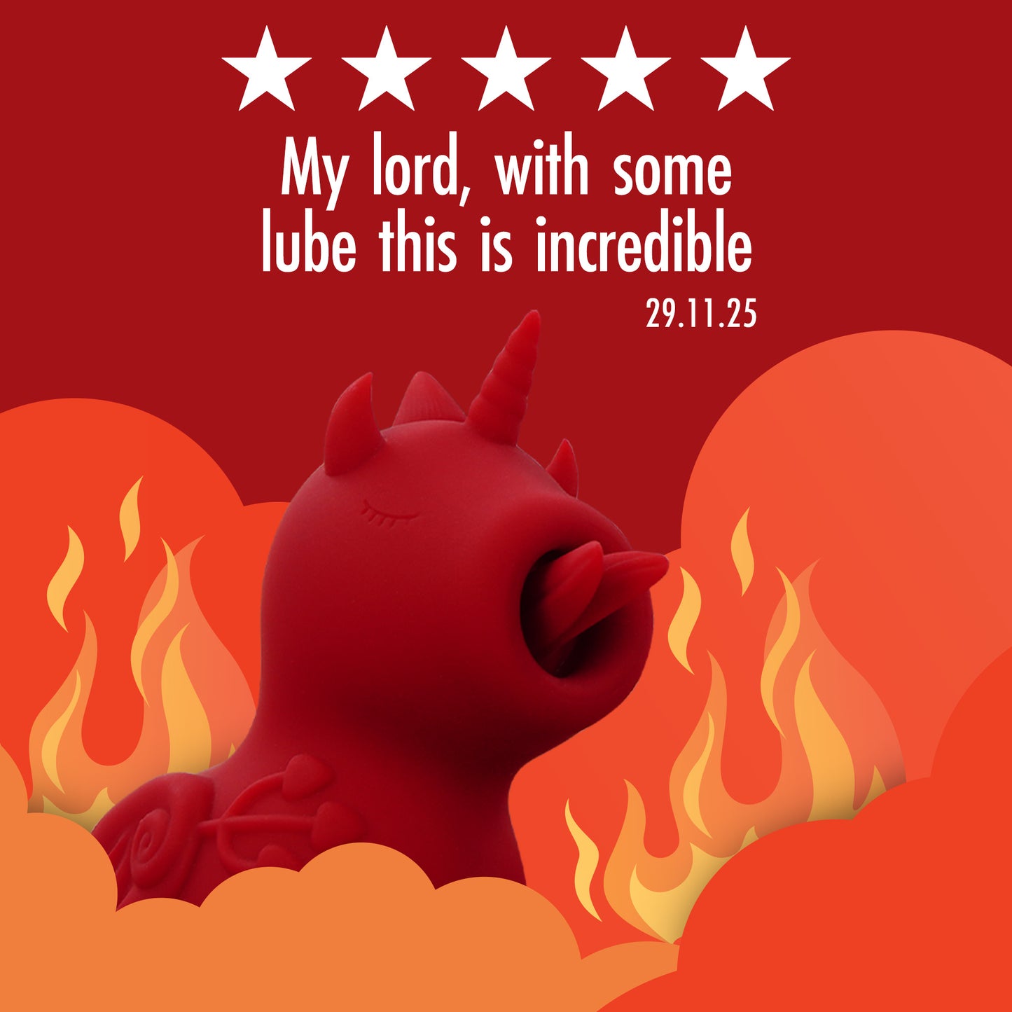 Blaze Diablo Unicorn Swishing Tongue Vibrator