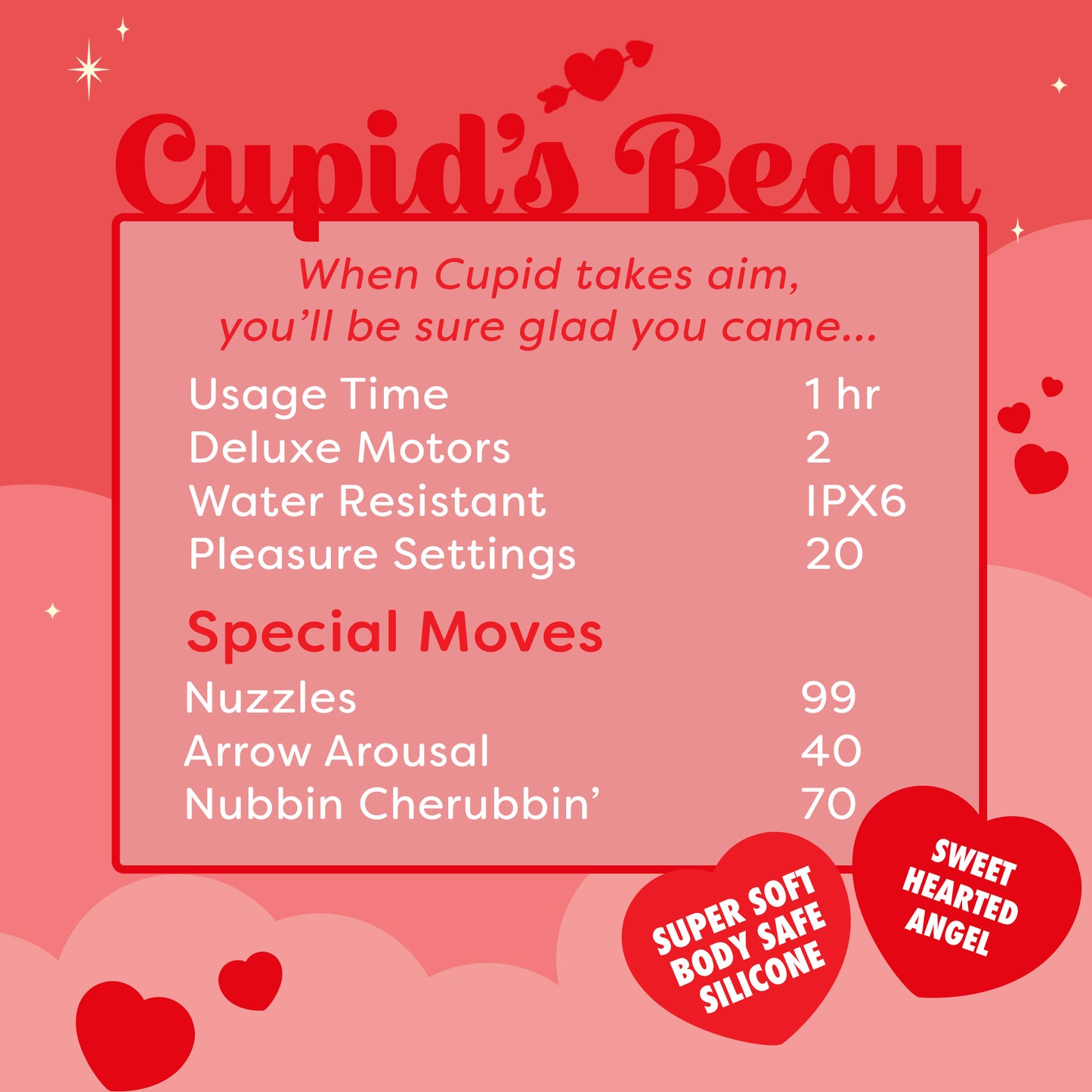 Cupid's Beau Unicorn Heart-Tongued Vibrator