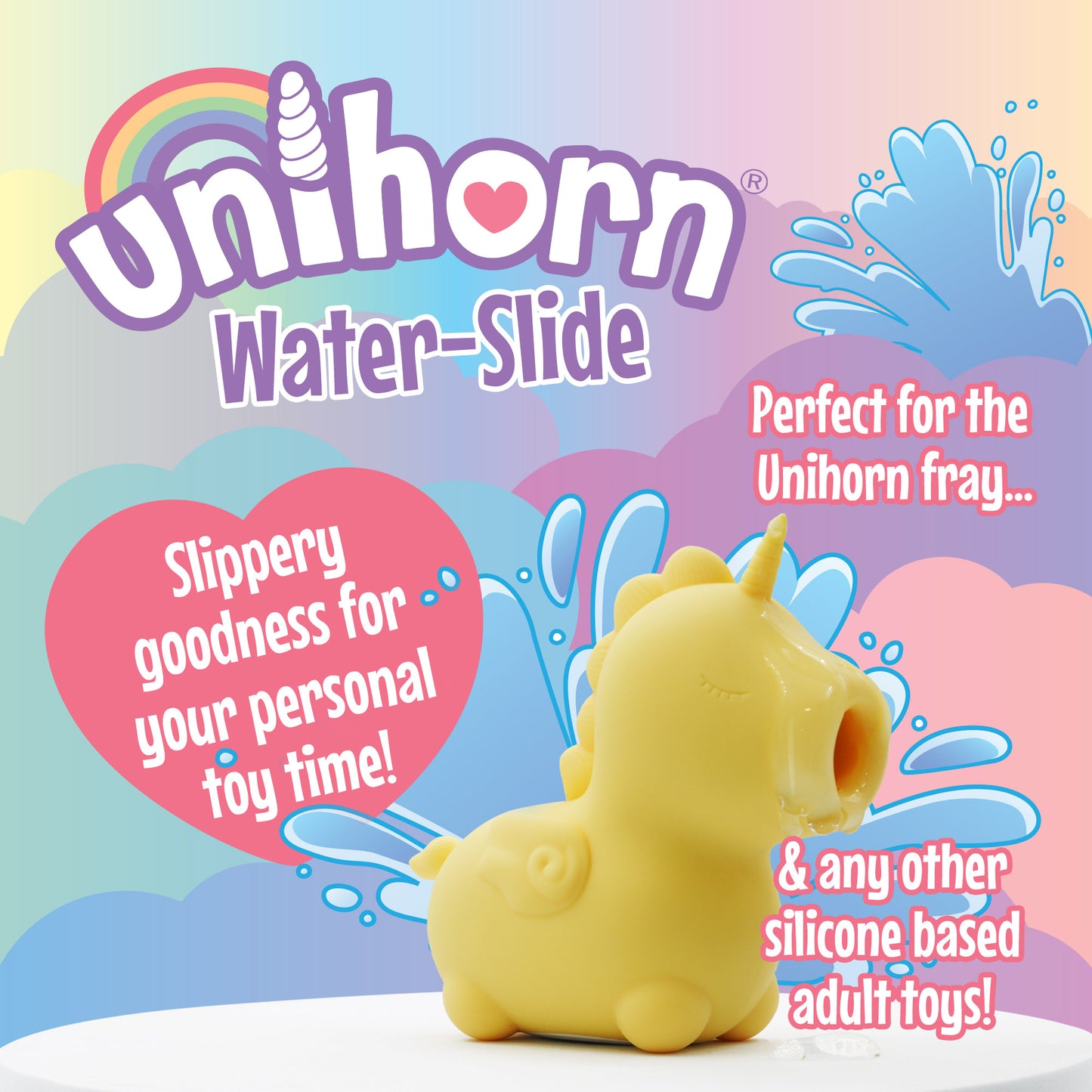 Unihorn Water-Slide Water Based Personal Lubricant 4.4 fl oz (130ml)