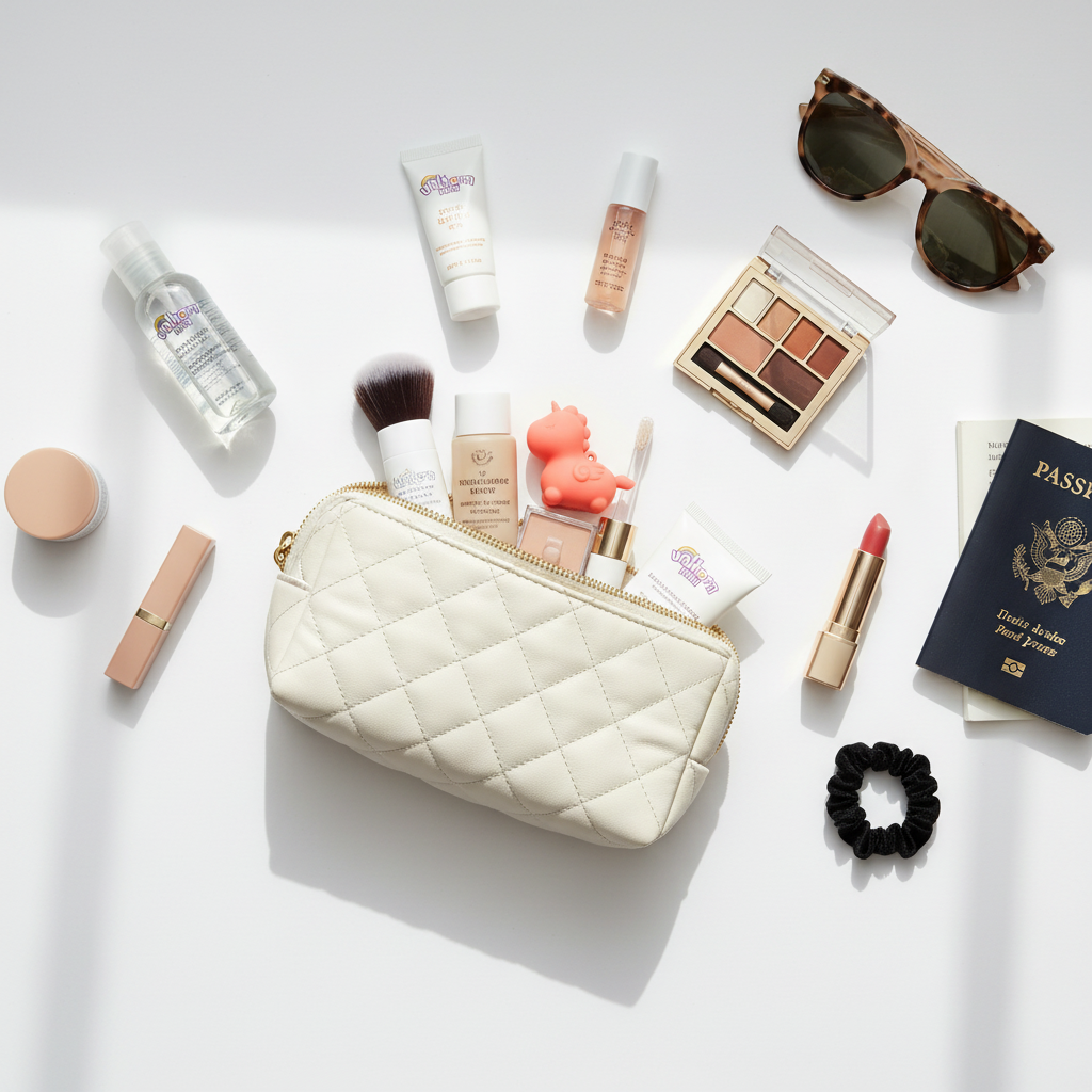 Peachy Pony in Travel Pouch